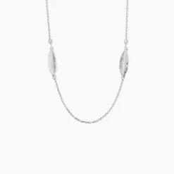 Histoire d'Or Collier Sautoir Euriell Argent Blanc