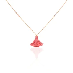 Histoire d'Or Collier Sautoir Ninon Argent Rose Perle D'imitation Et Chrysoprase argent rose perle rose Best