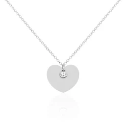 Histoire d'Or Collier Sautoir Ylla Argent Blanc Oxyde De Zirconium