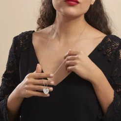 Histoire d'Or Collier Sautoir Ylla Argent Blanc Oxyde De Zirconium