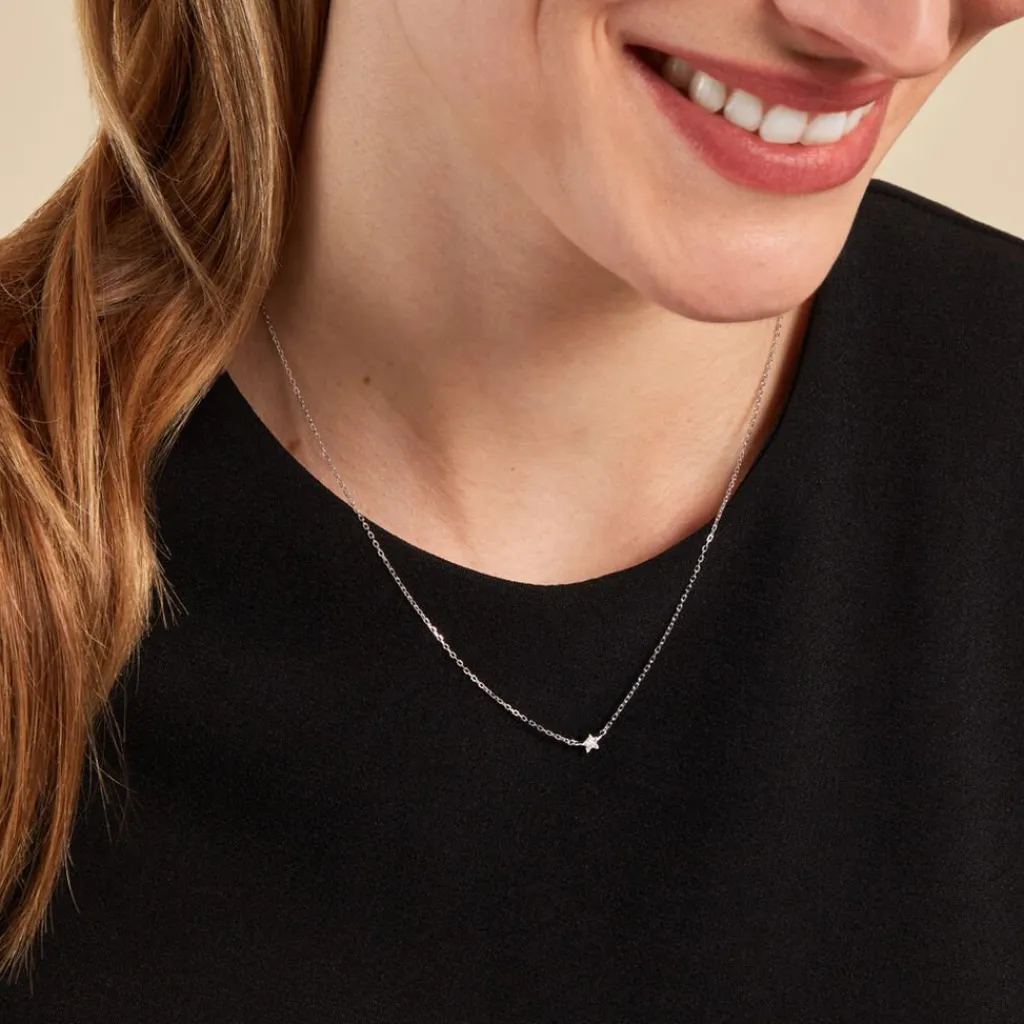 Histoire d'Or Collier Saya Argent Blanc Oxyde De Zirconium Clearance