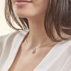 Histoire d'Or Collier Saynaae Argent Blanc Perle De Culture argent blanc perle rose Clearance