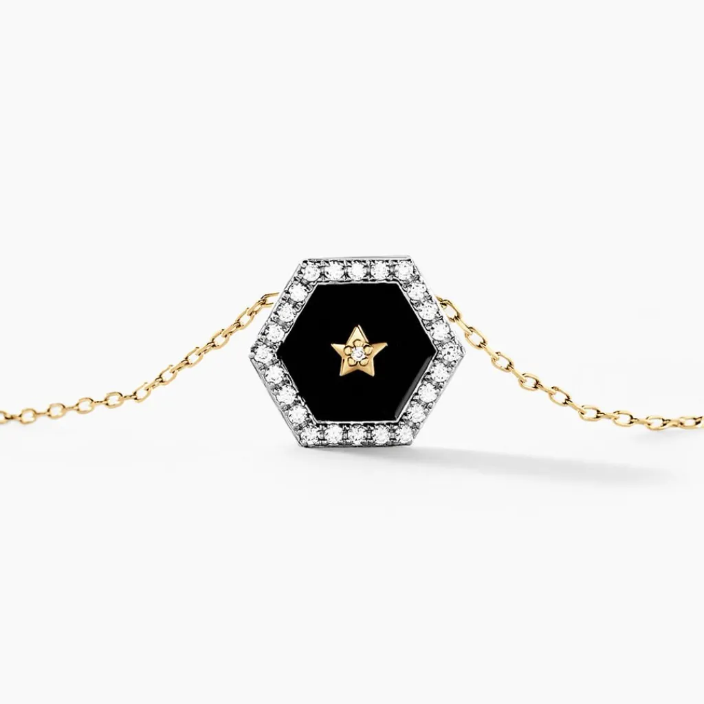 Histoire d'Or Collier Servius Or Jaune Oxyde De Zirconium