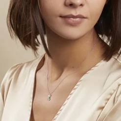 Histoire d'Or Collier Severiano Argent Blanc New