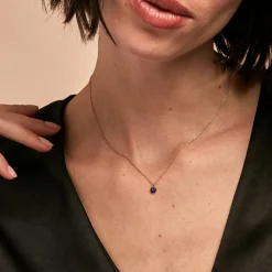 Histoire d'Or Collier Shakir or jaune saphir Discount