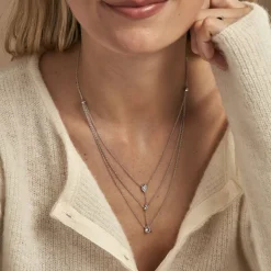 Histoire d'Or Collier Shanene Argent Blanc Oxyde De Zirconium Clearance