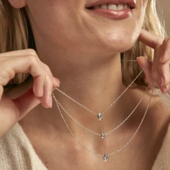 Histoire d'Or Collier Shanene Argent Blanc Oxyde De Zirconium Clearance