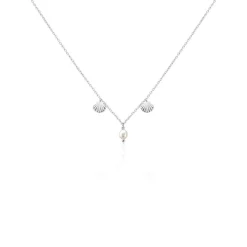 Histoire d'Or Collier Shehla Argent Blanc Perle De Culture Sale