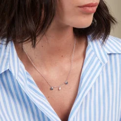 Histoire d'Or Collier Shehla Argent Blanc Perle De Culture Sale