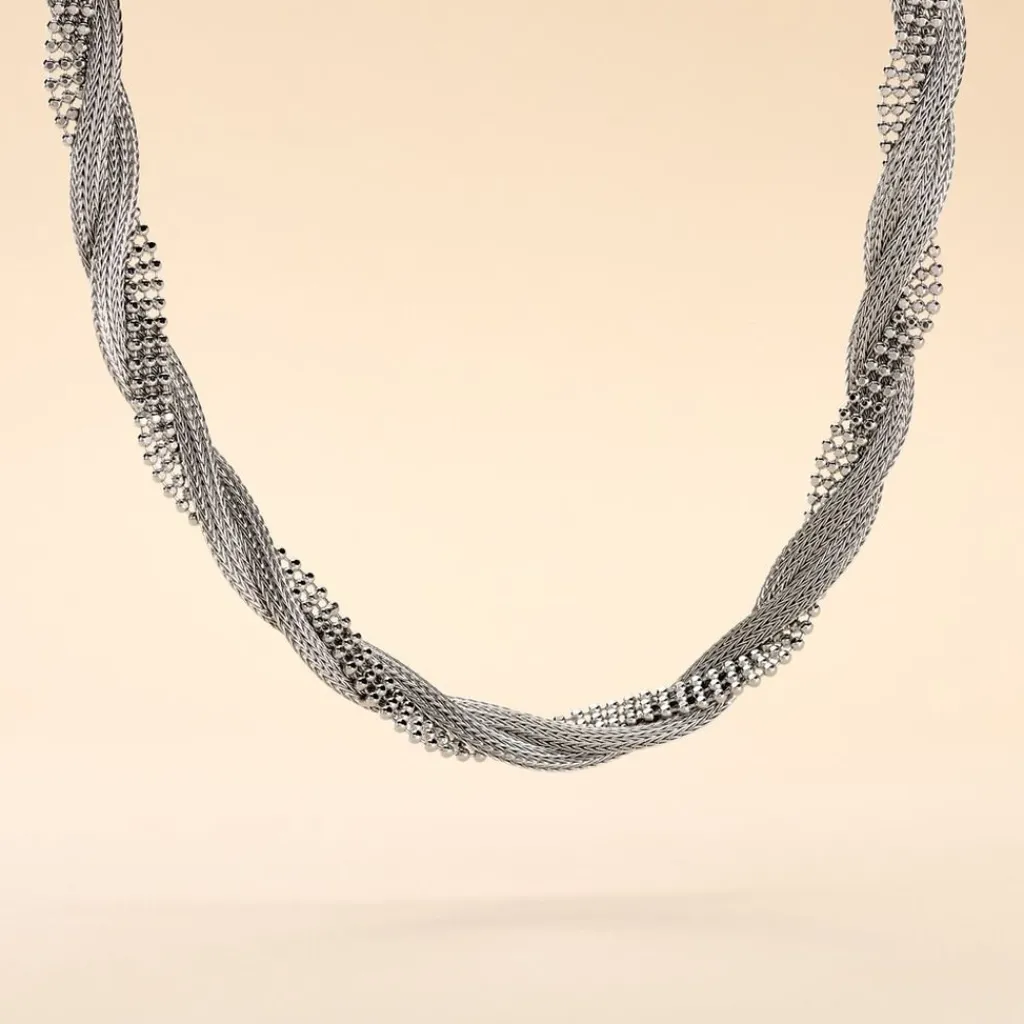 Histoire d'Or Collier Sheridan Argent Blanc Discount