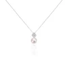Histoire d'Or Collier Shirine Argent Blanc Perle De Culture Et Oxyde De Zirconium Discount