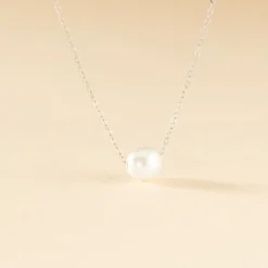 Histoire d'Or Collier Sissy Or Blanc Perle De Culture or blanc perle nacre Discount