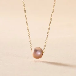 Histoire d'Or Collier Sissy Or Jaune Perle De Culture or jaune perle rose