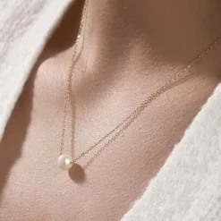 Histoire d'Or Collier Sissy Or Jaune Perle De Culture or jaune perle nacre Sale