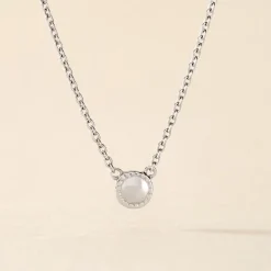 Histoire d'Or Collier Sixties Argent Blanc Discount