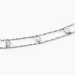 Histoire d'Or Collier Sixties Argent Blanc Outlet