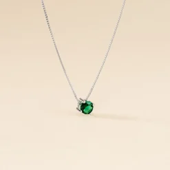 Histoire d'Or Collier Solitaire Argent Blanc Rio Santa Teresa Oxyde De Zirconium argent blanc oxyde Sale