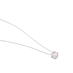 Histoire d'Or Collier Solitaire Argent Blanc Rio Santa Teresa Oxyde De Zirconium New