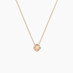Histoire d'Or Collier Solitaire Argent Rose Rio Santa Teresa Oxyde De Zirconium argent rose oxyde champagne