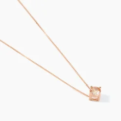 Histoire d'Or Collier Solitaire Argent Rose Rio Santa Teresa Oxyde De Zirconium argent rose oxyde champagne
