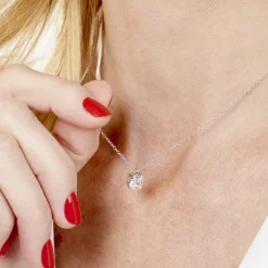 Histoire d'Or Collier Solitaire Argent Lyanna Sale