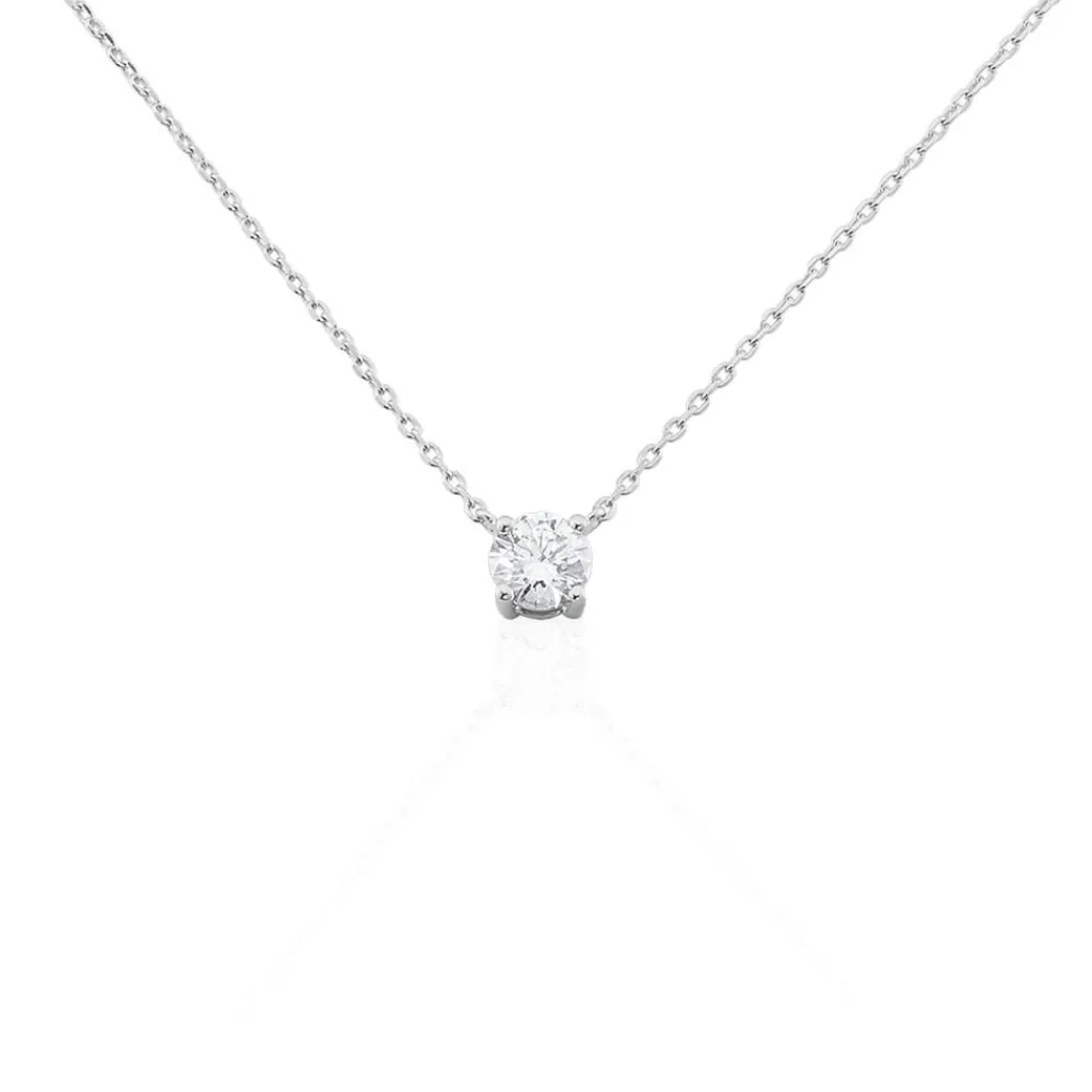 Histoire d'Or Collier Solitaire Victoria Platine Blanc Diamant platine blanc diamant blanc Online