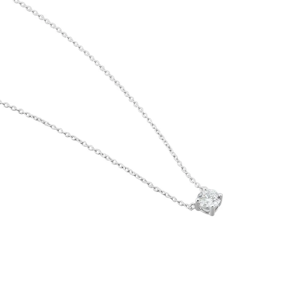 Histoire d'Or Collier Solitaire Victoria Platine Blanc Diamant platine blanc diamant blanc Online