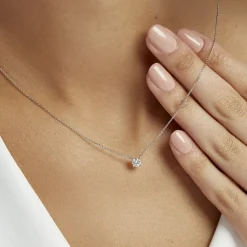 Histoire d'Or Collier Solitaire Victoria Platine Blanc Diamant platine blanc diamant blanc Online