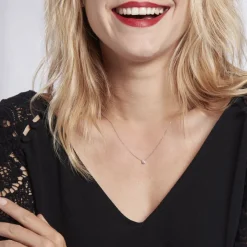 Histoire d'Or Collier Solitaire Victoria Platine Blanc Diamant platine blanc diamant blanc Outlet