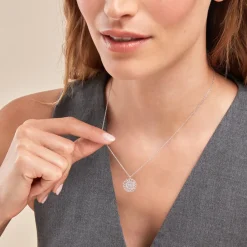 Histoire d'Or Collier Sophina Argent Blanc Hot