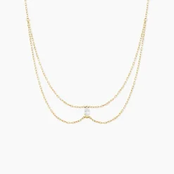 Histoire d'Or Collier Sparkle Or Jaune Oxyde De Zirconium