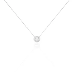 Histoire d'Or Collier Star Or Blanc Oxyde De Zirconium Best