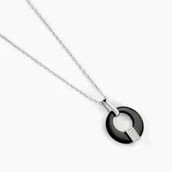 Histoire d'Or Collier Suzanne Argent Blanc Céramique Et Oxyde De Zirconium Discount