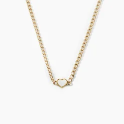Histoire d'Or Collier Sweetheart Or Jaune Nacre Clearance