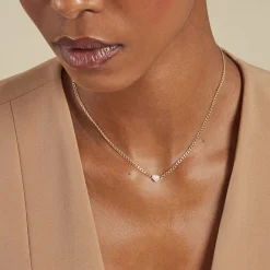 Histoire d'Or Collier Sweetheart Or Jaune Nacre Clearance