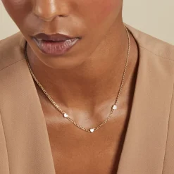 Histoire d'Or Collier Sweetheart Or Jaune Nacre Hot