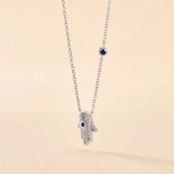 Histoire d'Or Collier Symbolique Argent Blanc Oxyde De Zirconium Outlet