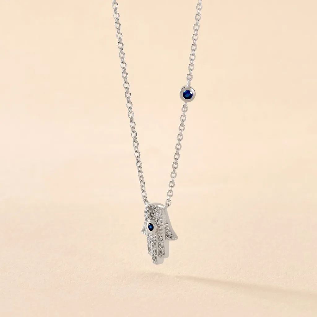 Histoire d'Or Collier Symbolique Argent Blanc Oxyde De Zirconium Outlet