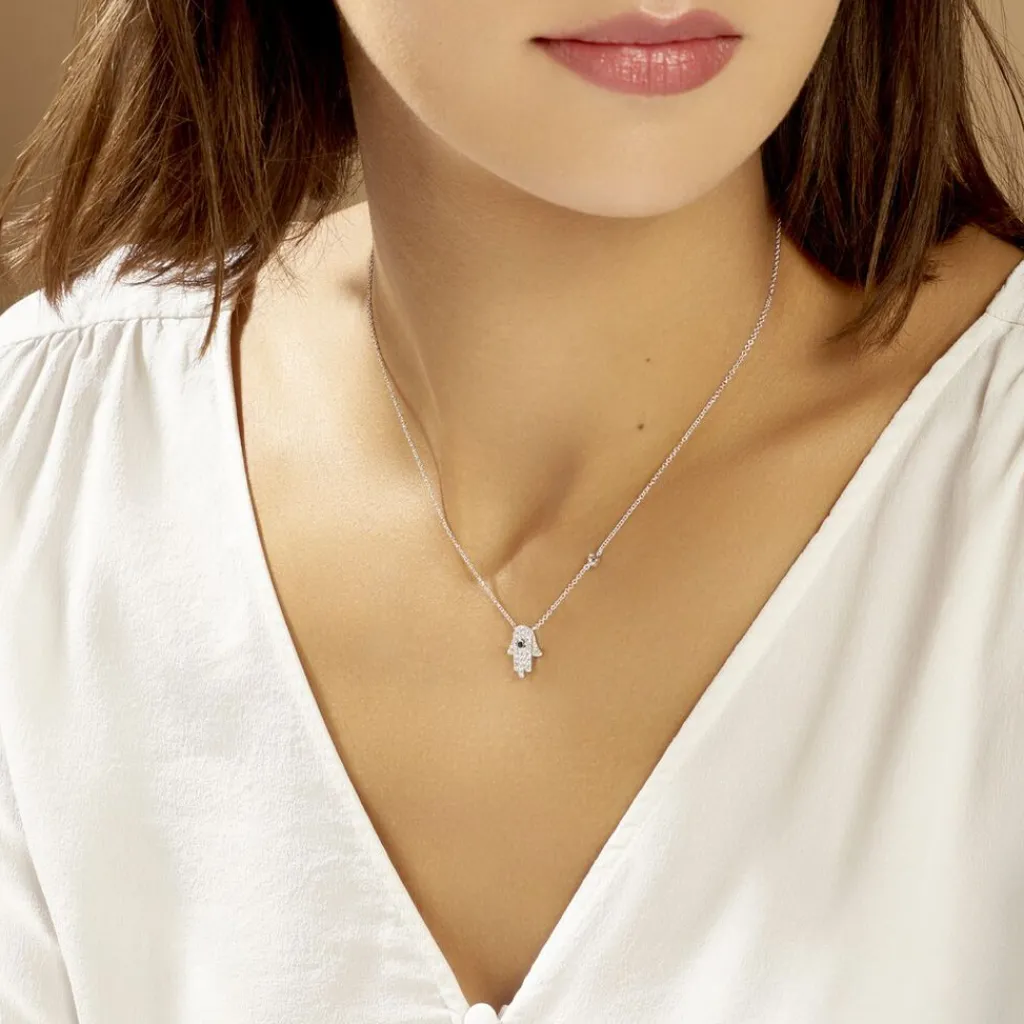 Histoire d'Or Collier Symbolique Argent Blanc Oxyde De Zirconium Outlet