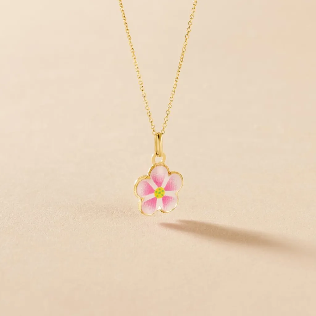 Histoire d'Or Collier Syna Fleur Or Jaune New