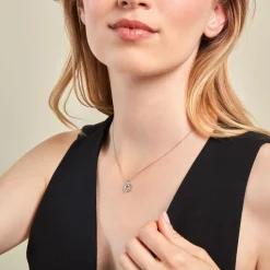 Histoire d'Or Collier Syrena or blanc diamant New