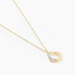 Histoire d'Or Collier Syrena or jaune diamant Outlet