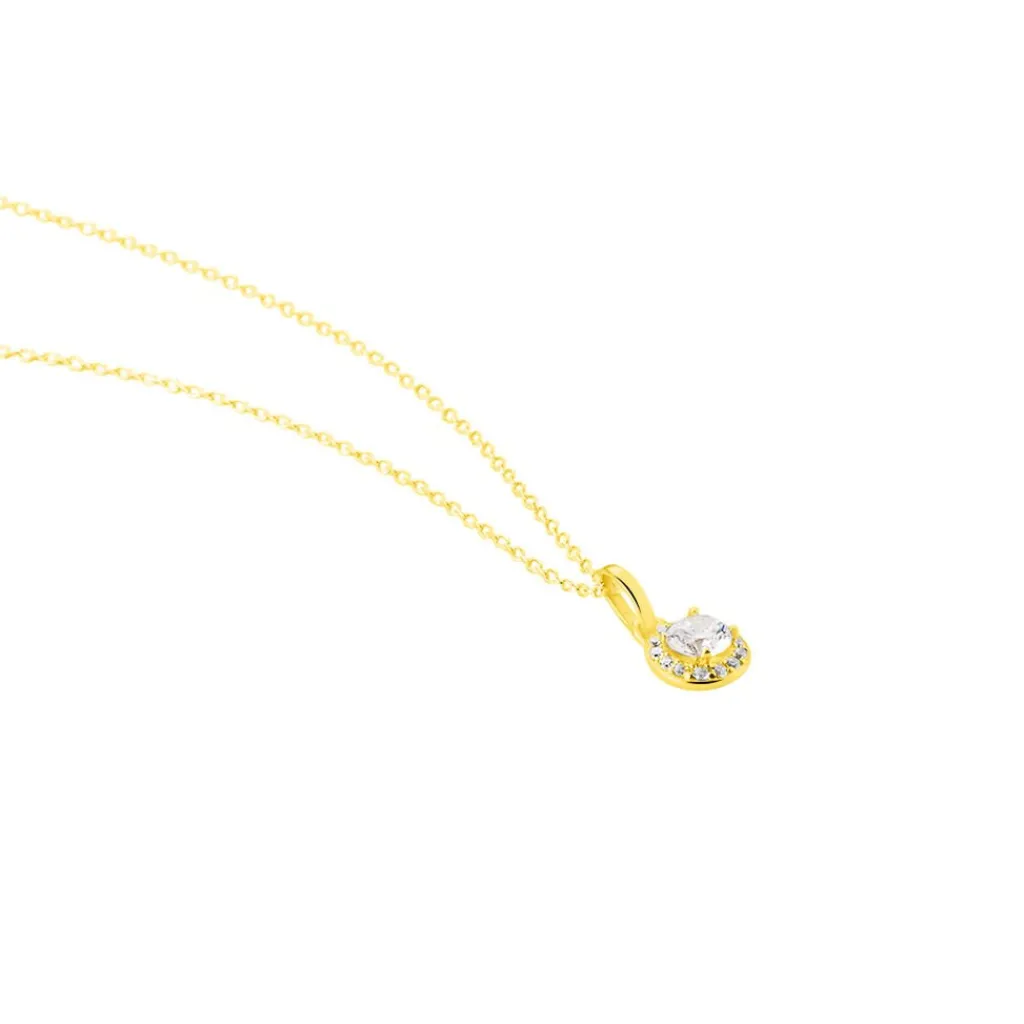Histoire d'Or Collier Tahera Or Jaune Oxyde De Zirconium Hot