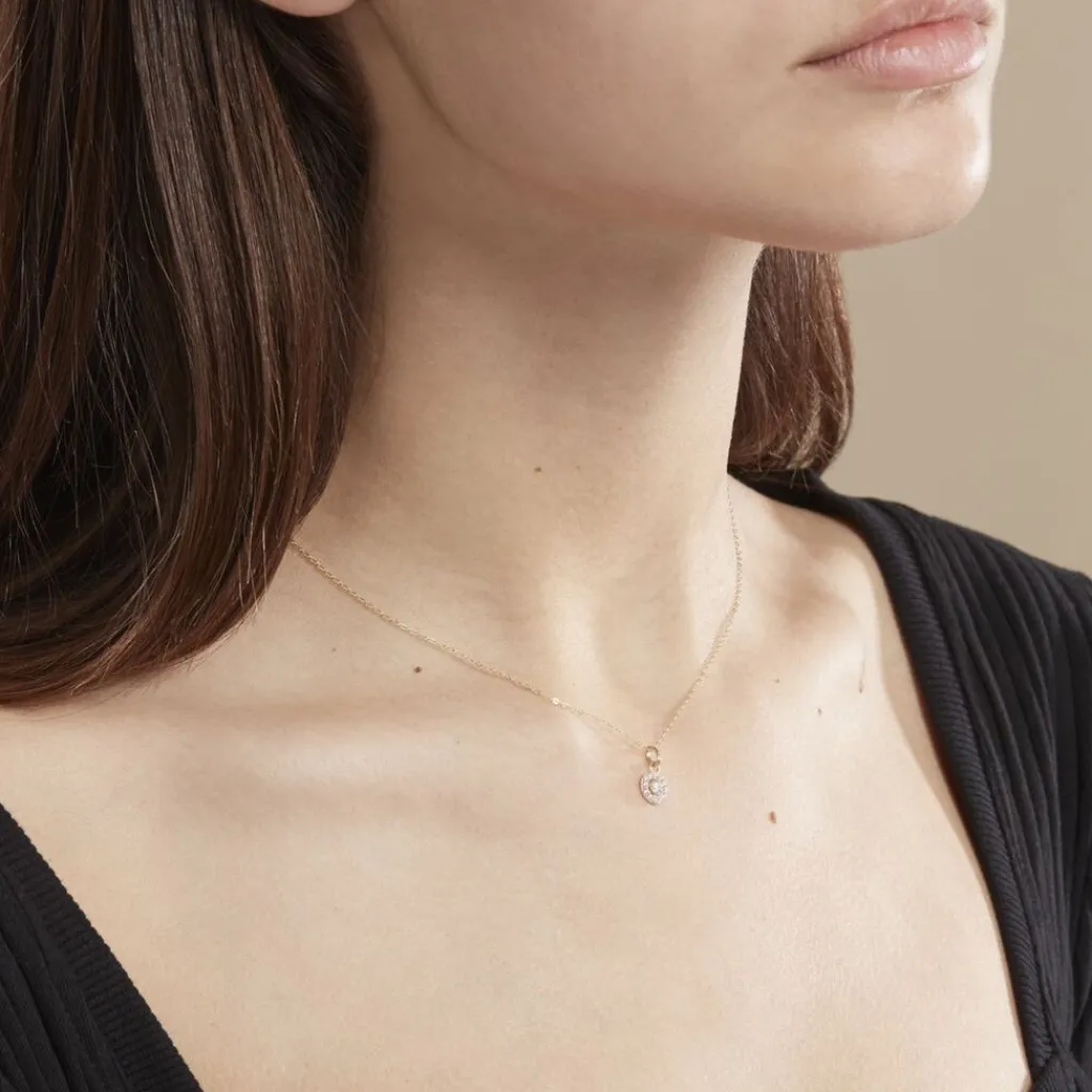 Histoire d'Or Collier Tahera Or Jaune Oxyde De Zirconium Hot