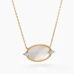 Histoire d'Or Collier Tahina Or Jaune Nacre Diamant or jaune nacre blanc Online