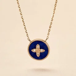 Histoire d'Or Collier Talisman Or Jaune Lapis Lazuli Diamant or jaune lapis lazuli bleu Sale