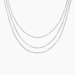 Histoire d'Or Collier Tango Argent Blanc