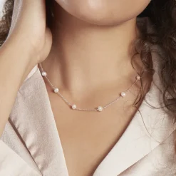 Histoire d'Or Collier Tanis Argent Perle De Culture Sale