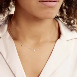 Histoire d'Or Collier Teani or blanc diamant Outlet