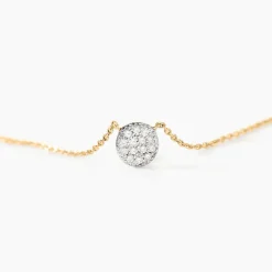 Histoire d'Or Collier Teani or jaune diamant Sale